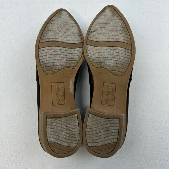 Christian Siriano Brown Pointed Toe Oxford Slip On Size 7 - Picture 7 of 9